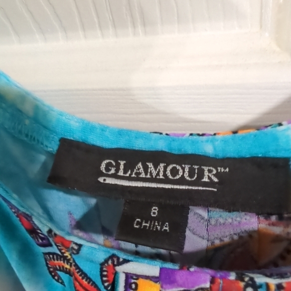 MAXI DRESS LADIES SIZE 8 Summer Fancy Sleeveless Polyester/Spandex Easy Care - Picture 8 of 16